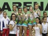 Joinville venceu as três categorias em disputa no Campeonato Estadual de Conjuntos de Ginástica Rítmica, ocorrido neste sábado (1º/12), em Brusque. A equipe da Felej esteve representada com 17 ginastas na competição pré-Infantil, Infantil e Juvenil. - Fotografo: Divulgação Felej - Data: 03/12/2012