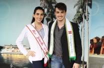 Miss Joinville Globo Internacional, Amanda Felski, e o Mister Joinville 2014, Gean Salfer - Fotografo: Secom/Divulgação - Data: 29/09/2014