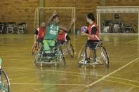 Equipe de handebol masculina Paralimpica de Joinville(DF) nos 11º  Parajasc em São Miguel do Oeste. - Fotografo: Phelippe José - Data: 27/04/2015