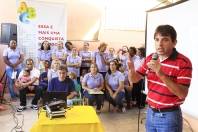 A prefeitura de Joinville, por meio da Secretaria de Educação, entregou na manhã deste sábado (17/3) as obras de reforma e manutenção do CEI Pedro Ivo Fegueiredo de Campos. O secretário de Educação, Marquinhos Fernandes, destacou investimentos previsto para a consrução de mais escolas. - Fotografo: Mauro Artur Schlieck - Data: 17/03/2012