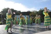 O Parque da Cidade, Setor Sambaqui, recebeu neste sábado apresentações do Festival de Dança como o Grupo Folclórico Tropeiros do Litoral com a coreografia Aquarela (foto). - Fotografo: Agobar Gonçalves Filho / Secom - Data: 21/07/2012