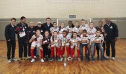 Futsal Feminino de Joinville é campeão dos 27º Joguinhos Abertos Etapa Leste Norte em Jaraguá do Sul. - Fotografo: Phelippe José - Data: 30/06/2014