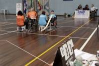 Etapa Catarinense  do Circuíto de Bocha Paralímpica no Centro de Treinamento Ivo Varela em Joinville. Atleta Deolinda competindo. - Fotografo: Phelippe José - Data: 30/05/2015
