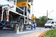 Companhia de Desenvolvimento e Urbanização de Joinville (Conurb) informa a interdição de ruas para obras neste sábado e domingo (21 e 22/1). - Fotografo: Mauro Artur Schlieck / Secom - Data: 20/01/2012