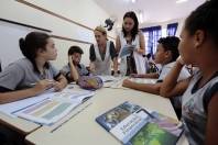 Aulos da rede municipal de Joinville têm aula de educação financeira - Fotografo: Rogério da Silva /Secom - Data: 08/02/2016