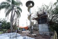 Obras do novo Mirante de Joinville - Fotografo: Rogerio da Silva - Data: 21/05/2014