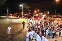 A Prefeitura de Joinville entregou na noite desta sexta-feira (02/3) à comunidade do bairro Saguaçu a Praça Alídio Pohl. - Fotografo: Mauro Artur Schlieck - Data: 02/03/2012