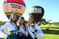 O lançamento oficial do Festival de Balonismo em Joinville aconteceu na manhã desta sexta-feira (9/3) no Complexo Expoville .  Princesas e rainha da Festa das Flores estiveram no local e convidaram o público para participar do evento que acontece no mês de maio. - Fotografo: Kátia Nascimento - Data: 09/03/2012