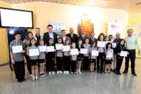 Premiação dos alunos de cinco escolas municipais que participaram do concurso cultural para escolha de frase e desenho para compor o carnê do IPTU 2014 - Fotografo: Rogerio da Silva - Data: 22/11/2013