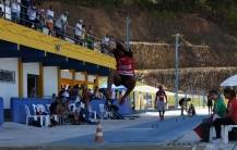Atleta de Joinville -Wellersson competindo no salto a distância nos 54º  Jasc em Itrajaí. - Fotografo: Phelippe José da Silva - Data: 16/11/2014