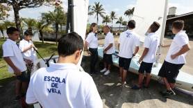 Assinatura de convênio entre Prefeitura Municipal e a Escola de Velas do Joinville Iate Clube - Fotografo: Rogerio da Silva - Data: 04/08/2015