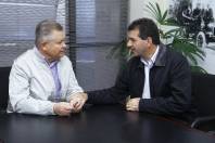 Udo e Cobalchini discutem obras do Governo do Estado em Joinville - Fotografo: Jaksson Zanco - Data: 06/08/2013