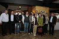 O casal de suíços de Schaffhausen, Peter Baumer e Heidi Baumer (2ª e 3ª pessoa da dir. para esq), reuniu-se nesta segunda (23/7) com o vice-prefeito Ingo Butzke e membros do comitê Cidade Irmã Joinville para tratar sobre intercâmbios na área de turismo, gastronomia e cultura. - Fotografo: Mauro Artur Schlieck - Data: 23/07/2012