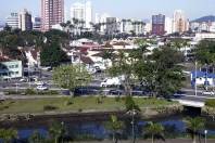 Definida empresa que fará as obras de contenção de cheias no rio Mathias, centro de Joinville - Fotografo: Jaksson Zanco - Data: 16/01/2014