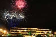 O último espetáculo da noite do Natal dos Sonhos de Joinville foi a queima dos fogos de artifício - Fotografo: Mauro Artur Schlieck - Data: 24/11/2011