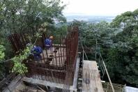 Obras do novo Mirante de Joinville - Fotografo: Rogerio da Silva - Data: 21/05/2014