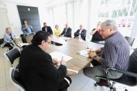 Assinatura do termo de cooperação entre o Sindicato dos Transportadores de Carga de Joinville e a Fundamas para aulas de gerenciamento de risco e logística - Fotografo: Rogerio da Silva - Data: 31/07/2015