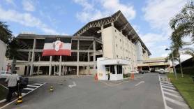 Prefeitura de Joinville inicia as obras de ampliação da Arena - Fotografo: Rogerio da Silva - Data: 21/05/2015