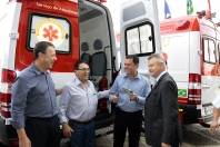 Samu de Joinville recebe três novas ambulâncias do Estado - Fotografo: Jaksson Zanco - Data: 04/03/2013
