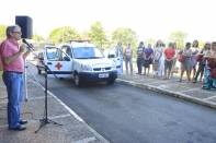 A Saúde Pública de Joinville ganha mais 7 novos carros para atender as Unidades de Saúde da Atenção Básica, PA´s e hospitais. A entrega aconteceu nesta segunda-feira (05/3). - Fotografo: Kátia Nascimento - Data: 05/03/2012