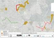 Mais três frentes de trabalho vão elevar para 112 quilômetros a rede de ciclovias e ciclofaixas de Joinville. s novas vias que ganharão ciclofaixas estão nos bairros Adhemar Garcia, Anita Garibaldi e Saguaçu. Ao todo, são mais 11 km. - Fotografo: Divulgação Ippuj - Data: 19/09/2012