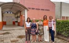 Diretoras inglesas visitam Escolas Municipais de Joinville - Fotografo: Divulgação/SECOM - Data: 14/03/2016