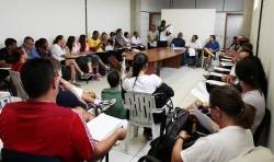 Reunião com professores da rede estadual, municipal e particular sobre o início do Jeville(Jogos Escolares de Joinville) - Fotografo: Phelippe José - Data: 02/04/2014