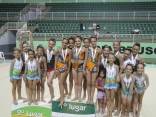 Joinville venceu as três categorias em disputa no Campeonato Estadual de Conjuntos de Ginástica Rítmica, ocorrido neste sábado (1º/12), em Brusque. A equipe da Felej esteve representada com 17 ginastas na competição pré-Infantil, Infantil e Juvenil. - Fotografo: Divulgação Felej - Data: 03/12/2012