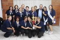 Equipe de bolão feminino da Sociedade Alvorada, campeã citadina de bolão de Joinville - Fotografo: Phelippe José da Silva - Data: 06/08/2014