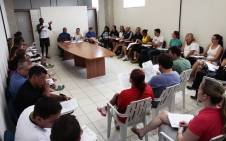 Reunião com professores da rede estadual, municipal e particular sobre o início do Jeville(Jogos Escolares de Joinville) - Fotografo: Phelippe José - Data: 02/04/2014