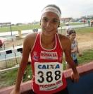 A atleta da Fundação de Esportes, Lazer e Eventos de Joinville, Tamiris de Liz, venceu o Festival de Atletismo para menores - nas categorias Juvenil e Adulto - em Itajaí, e segue para São Paulo. - Fotografo: Divulgação Felej - Data: 24/04/2012