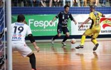 Equipe masculina de futsal participando dos 54º  Jasc em Itajaí = Jogo Krtona(Joinville) x Jaraguá do Sul. - Fotografo: Phelippe José da Silva - Data: 20/11/2014