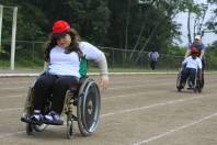 Na manhã desta sexta-feira (29/6), mais de 230 alunos de Joinville estiveram nas disputas dos 3ºs JEMP - Jogos Escolares Municipais Paradesportivos, na pista de atletismo da Univille. - Fotografo: Mauro Artur Schlieck - Data: 29/06/2012