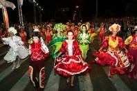 Imagens do Desfile Festivo em comemoração aos 161 Anos da Cidade, nesta sexta-feira (9/3), com o Tema "O Esporte em Joinville". - Fotografo: Mauro Arthur Schlieck - Data: 09/03/2012