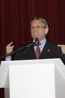 O prefeito de Joinville, Carlito Merss, participou na noite desta quinta-feira (26/1) da solenidade de posse da nova diretoria da Ajorpeme. - Fotografo: Mauro Artur Schlieck - Data: 26/01/2012