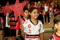  Imagens do Desfile Festivo em comemoração aos 161 Anos da Cidade, nesta sexta-feira (9/3), com o Tema "O Esporte em Joinville".  - Fotografo: Kátia Nascimento - Data: 09/03/2012