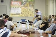 Durante a primeira reunião do Colegiado em 2012 o gerente de Marketing da SECOM, Pierre Porto, falou da revista "Em Joinville, agora tem" com o balanço das obras e ações desses três primeiros anos de governo. - Fotografo: Mauro Artur Schlieck - Data: 06/02/2012