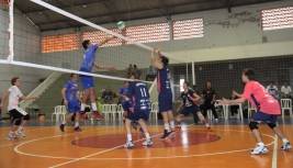 Volei masculino de Joinville competindo na 14ª Olesc em Criciúma. - Fotografo: Phelippe José da Silva - Data: 24/09/2014