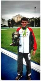 O atleta Carlos Augusto Tenfen ganhou medalhas de ouro nos 2.000m com obstáculos e nos 1.500m rasos - Fotografo: Divulgação - Data: 25/05/2015