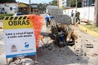  Companhia Águas de Joinville faz obras em trecho da rua Quinze de Novembro,  - Fotografo: Divulgação/Secom - Data: 22/07/2014