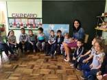 CEI Estrelinha Brilhante recebe visita de duas crianças americanas, acompanhadas da mãe Daniela Reis Goetten, que é de Joinville - Fotografo: Joice Adriane de Assis Pereira Krischanski - Data: 11/05/2016