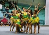 Ginástica Rítmica de Joinville conquistou no domingo (5/8), em Florianópolis, a 1º Copa Brasil de Conjuntos. A abertura do evento foi feita pela Seleção Brasileira de Ginástica Rítmica (foto).  - Fotografo: Divulgação Felej - Data: 07/08/2012