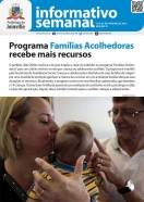 Capa do Informativo Semanal da Prefeitura de Joinville, período de 19  a 23 de janeiro de 2015 - Fotografo: Secom - Data: 23/01/2015