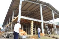 As obras para a construção de um centro de eventos destinado ao público da área rural de Joinville já começaram. O espaço será construído na Fundação 25 de Julho, terá capacidade para 830 pessoas - Fotografo: Mauro Arthur Schlieck - Data: 06/12/2011