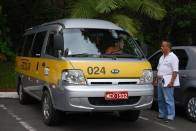 Nesta semana, iniciou a renovação das licenças para as 115 vans escolares de Joinville. O objetivo é verificar a documentação e as condições de uso dos veículos para garantir mais segurança para centenas de alunos que utilizam este serviço. - Fotografo: Ruy Ferrari/SEINFRA - Data: 08/02/2012