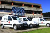 A Saúde Pública de Joinville ganha mais 7 novos carros para atender as Unidades de Saúde da Atenção Básica, PA´s e hospitais. A entrega aconteceu nesta segunda-feira (05/3).  - Fotografo: Mauro Arthur Schlieck - Data: 05/03/2012