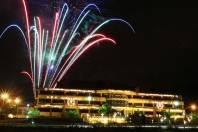 O último espetáculo da noite do Natal dos Sonhos de Joinville foi a queima dos fogos de artifício - Fotografo: Mauro Artur Schlieck - Data: 24/11/2011