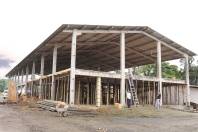 As obras para a construção de um centro de eventos destinado ao público da área rural de Joinville já começaram. O espaço será construído na Fundação 25 de Julho, terá capacidade para 830 pessoas - Fotografo: Mauro Arthur Schlieck - Data: 06/12/2011