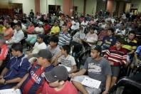 Dirigentes de clubes amador de Joinville participando do Sorteio das chaves do 38º Copão Kurt Meinert de Joinville. - Fotografo: Phelippe José - Data: 09/06/2015