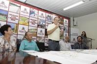 Após a assinatura da ordem de serviço de restauro da Casa Fleith o prefeito de Joinville, Carlito Merss, destacou a importância de preservar a história e a memória da cidade - Fotografo: Mauro Artur Schlieck - Data: 07/02/2012